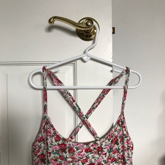 SOLD!! pacsun pink floral skater dress - Picture 4 of 7